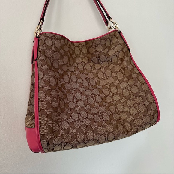 Coach Shoulder Bag Tote Signature Monogram - Picture 2 of 15